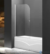 Nieuwe Simple Design Pivot Clear Glass Frameless Badkuip Badkuip