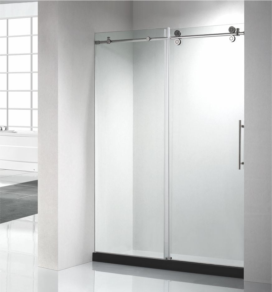 PF-76 New Rollers Wheel Modern Desgin Aluminium Sliding Shower Door For Sale