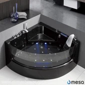 2017 Simple Design Zwarte Acryl Hot Whirlpool Jacuzzi Massage Badkamer