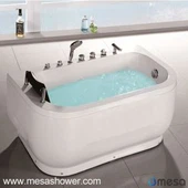 2017 Nieuwe Deep Jetted Hot Tub Rechthoekige Moderne Eenvoudige Stijl ABS Badkamer Bad