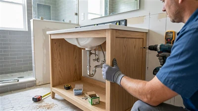 Een badkamermeubel installeren: een stap-voor- DIY-installatiegids